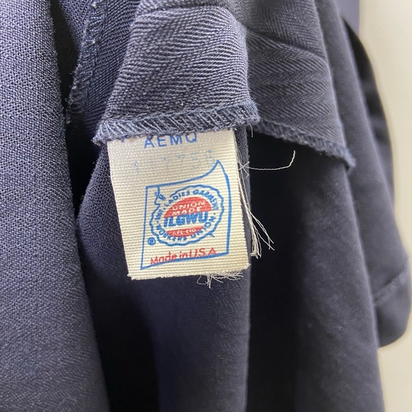 Ralph Lauren VTG Navy Lace Up Wool Dress - Picture 8 of 8